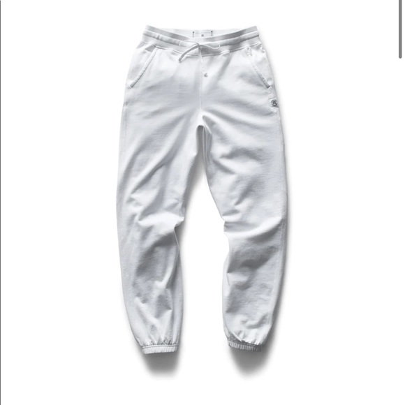 Reigning champ lightweight white terry sweatpants - Picture 2 of 10
